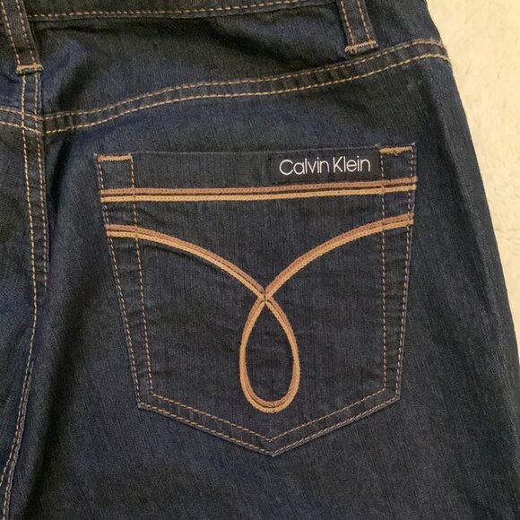 Calvin Klein Jeans Skinny Womens Blue Medium Wash Size 10 Mid Rise Comfort - Picture 3 of 9